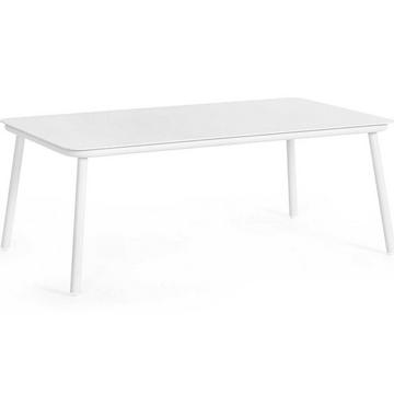 Table basse de jardin Spike blanc 104x61