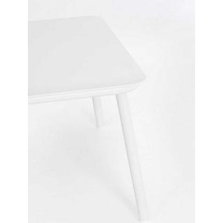 mutoni Table basse de jardin Spike blanc 104x61  