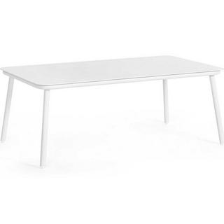 mutoni Table basse de jardin Spike blanc 104x61  