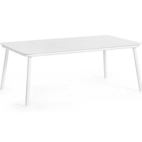 mutoni Table basse de jardin Spike blanc 104x61  