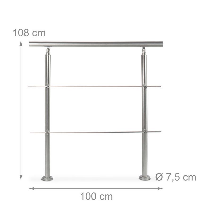 B2X Rampes d'escalier en acier inoxydable  