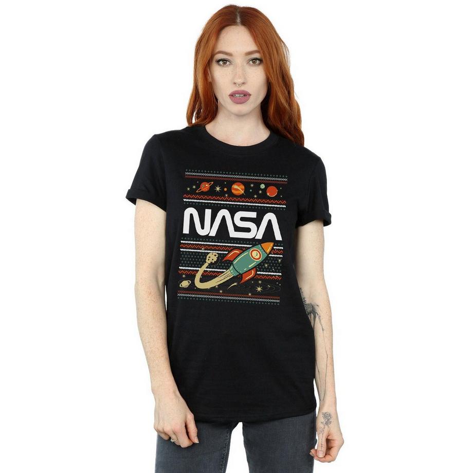 Nasa Ugly Christmas Sweater Imprimé T-Shirt  