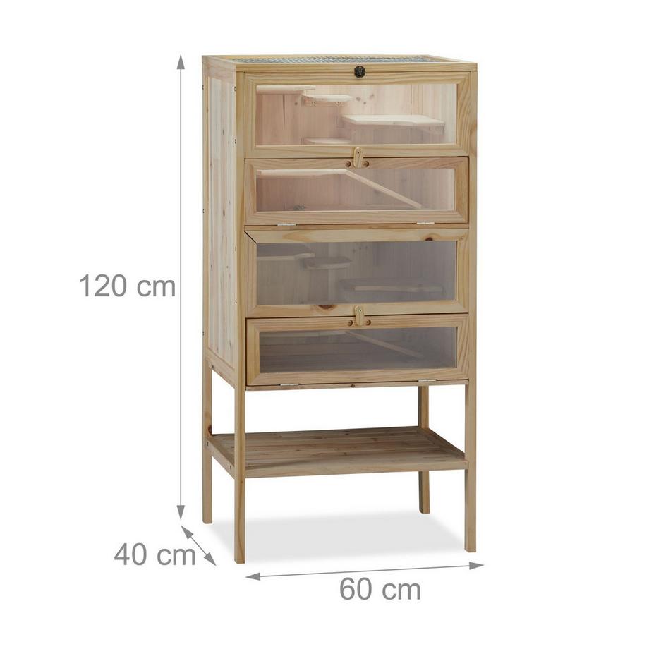B2X  Cage à hamster en bois 