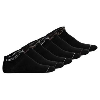 EMPORIO ARMANI Extended Logo Sneaker Socken 6er Pack  