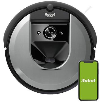 Roomba i7150 Saugroboter Silber, Schwarz App gesteuert, Sprachgesteuert, kompatibel mi
