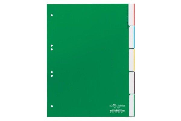 DURABLE DURABLE Register grün A4 6220/05 5-teilig, blanko  