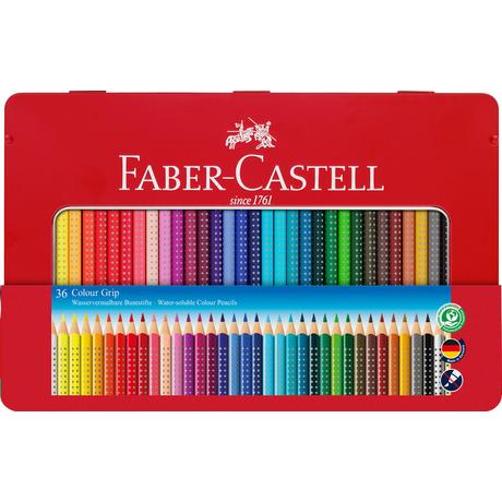 Faber-Castell Colour Grip Buntstifte 2001 in Metalletui (36Teile)  