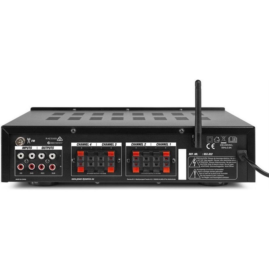 Power Dynamics  PV240BT 4-Kanal Verstärker, 4x100W 