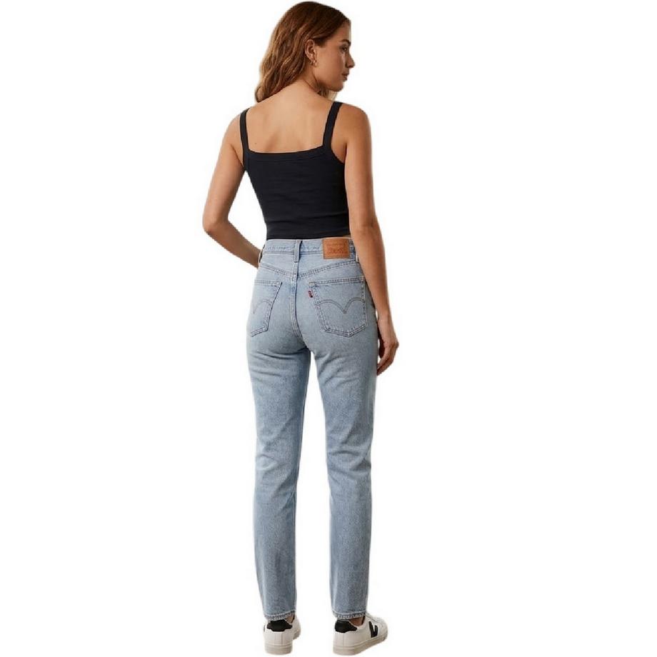 Levis Débardeur Côtelé Court avec Logo sur Poitrine  