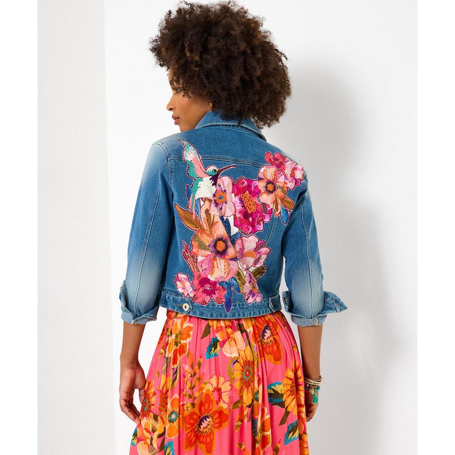 Joe Browns Jeansjacke mit Applikationen und Stickerei  