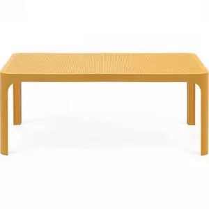 Tavolino da giardino Net giallo 100x60