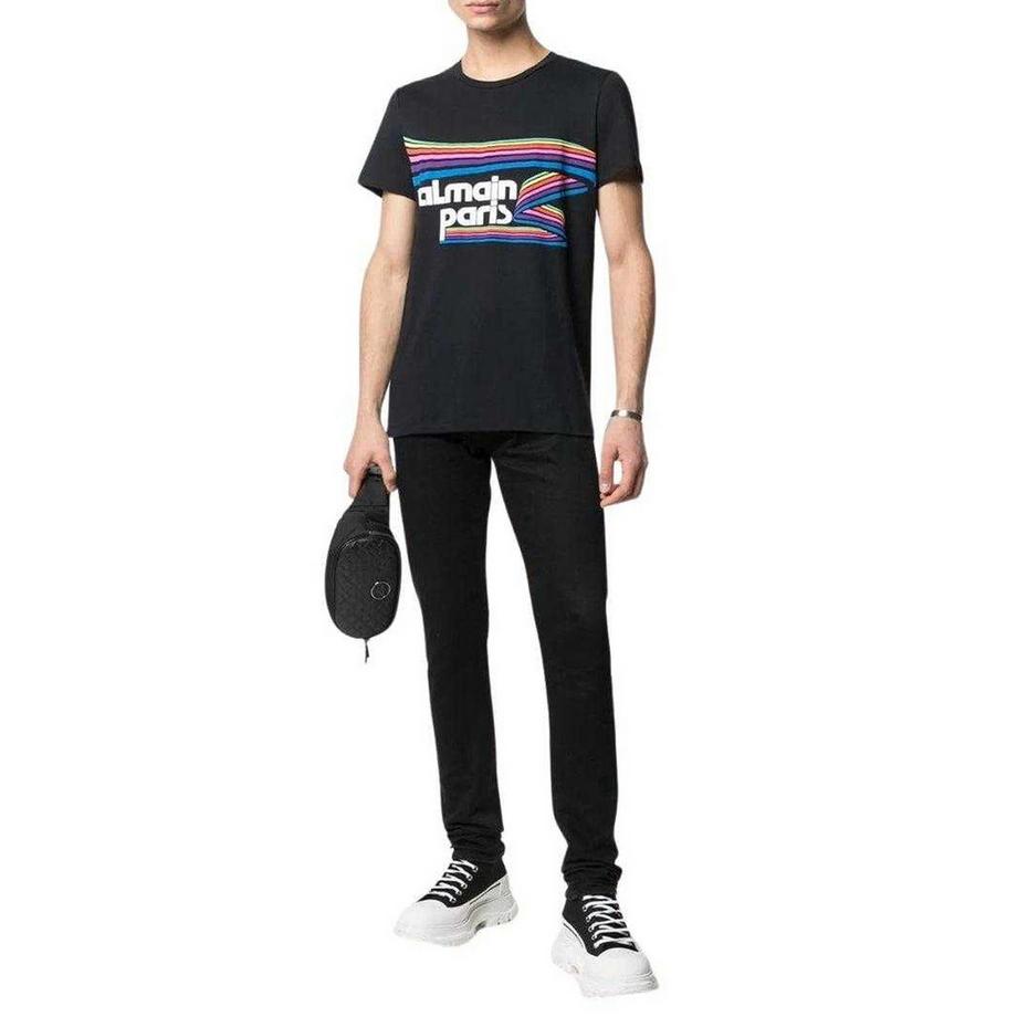 BALMAIN T-Shirt Paris avec Logo  