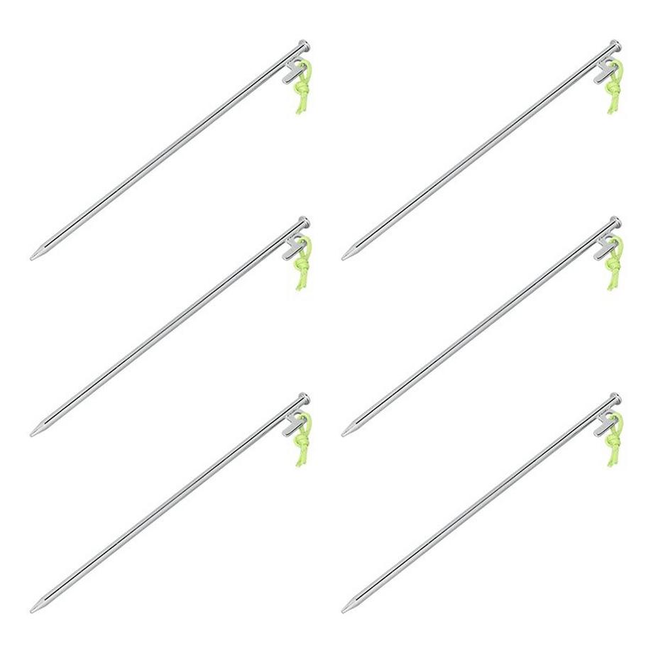 Robuste Zeltheringe aus Stahl, 6er-Set
