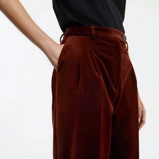 La Redoute Collections Pantalon cigarette à pinces  