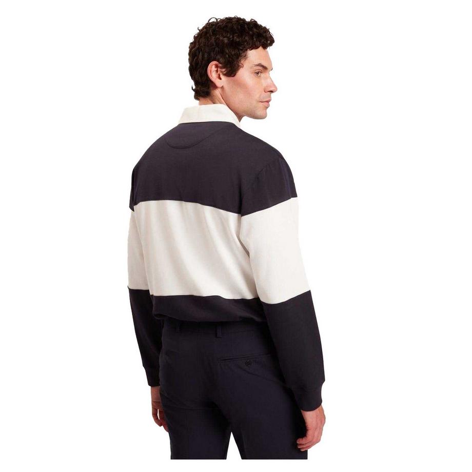 TED BAKER Polo a Maniche Lunghe con Motivo Color Block  