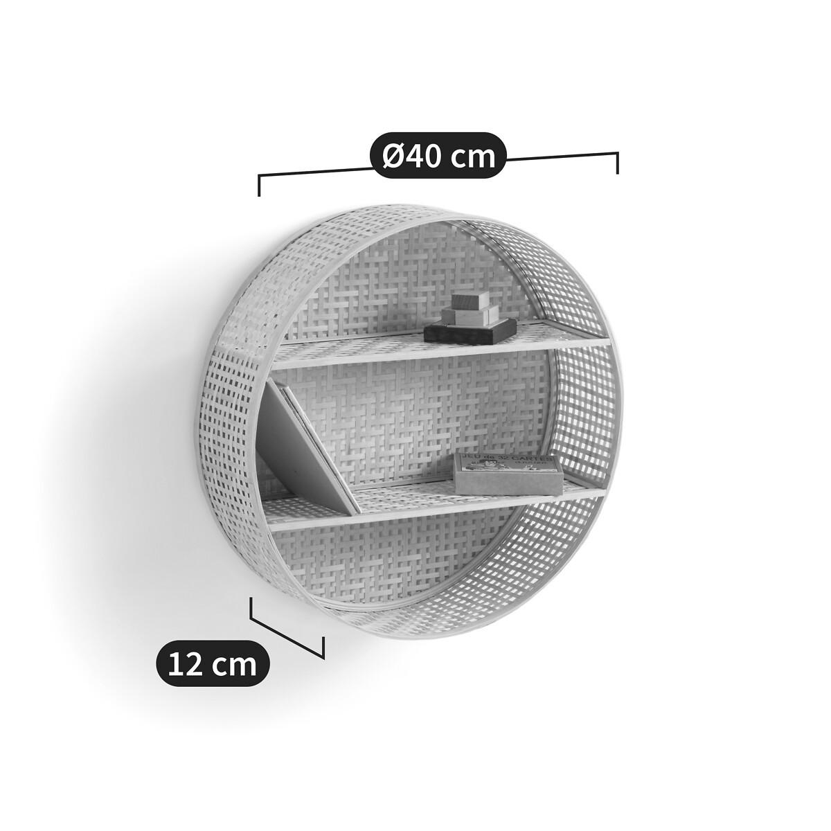 La Redoute Intérieurs Etagère murale ronde en bambou Ø40 cm  