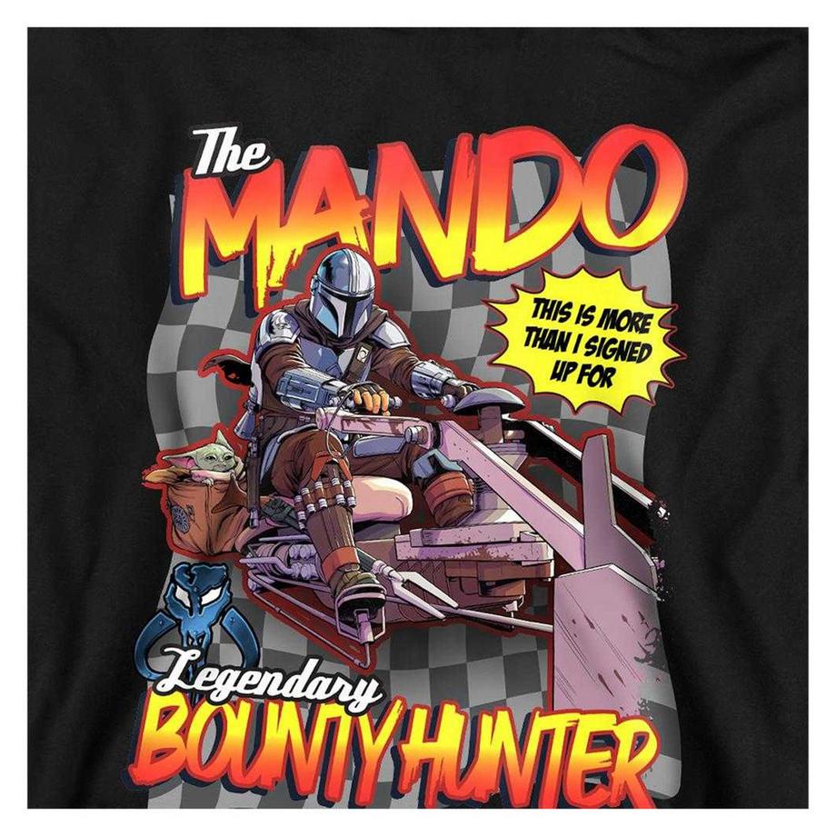 Star Wars: The Mandalorian  Bounty Hunter Speed Bike Felpa Con Cappuccio 