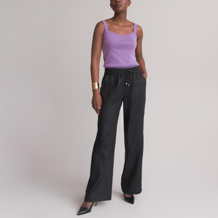La Redoute Collections Pantalon Large en Lin  