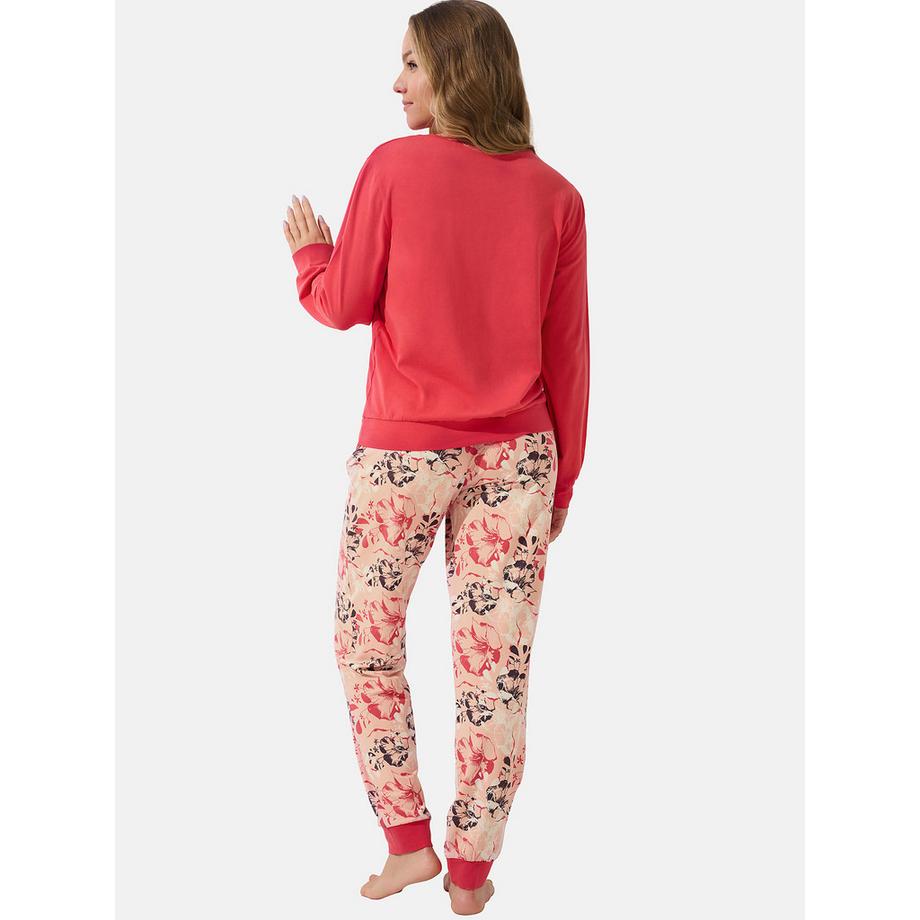 Lisca Ocean Langarmtop und geraffte Pyjamahose  