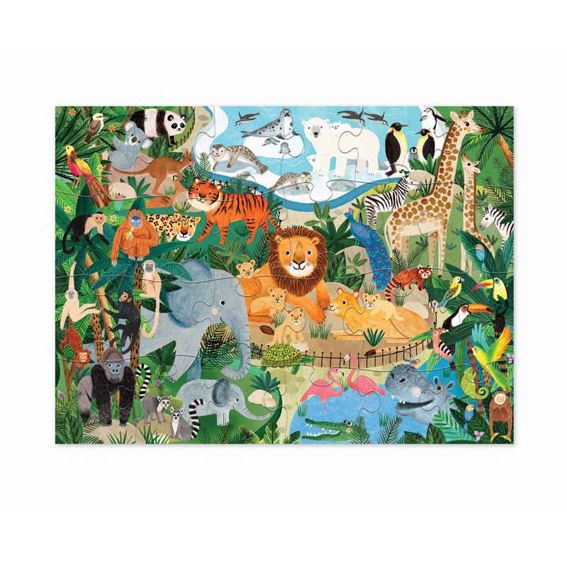 Crocodile Creek  Puzzle 24 pc, Zoo 