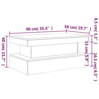 VidaXL Table basse bois d'ingénierie  