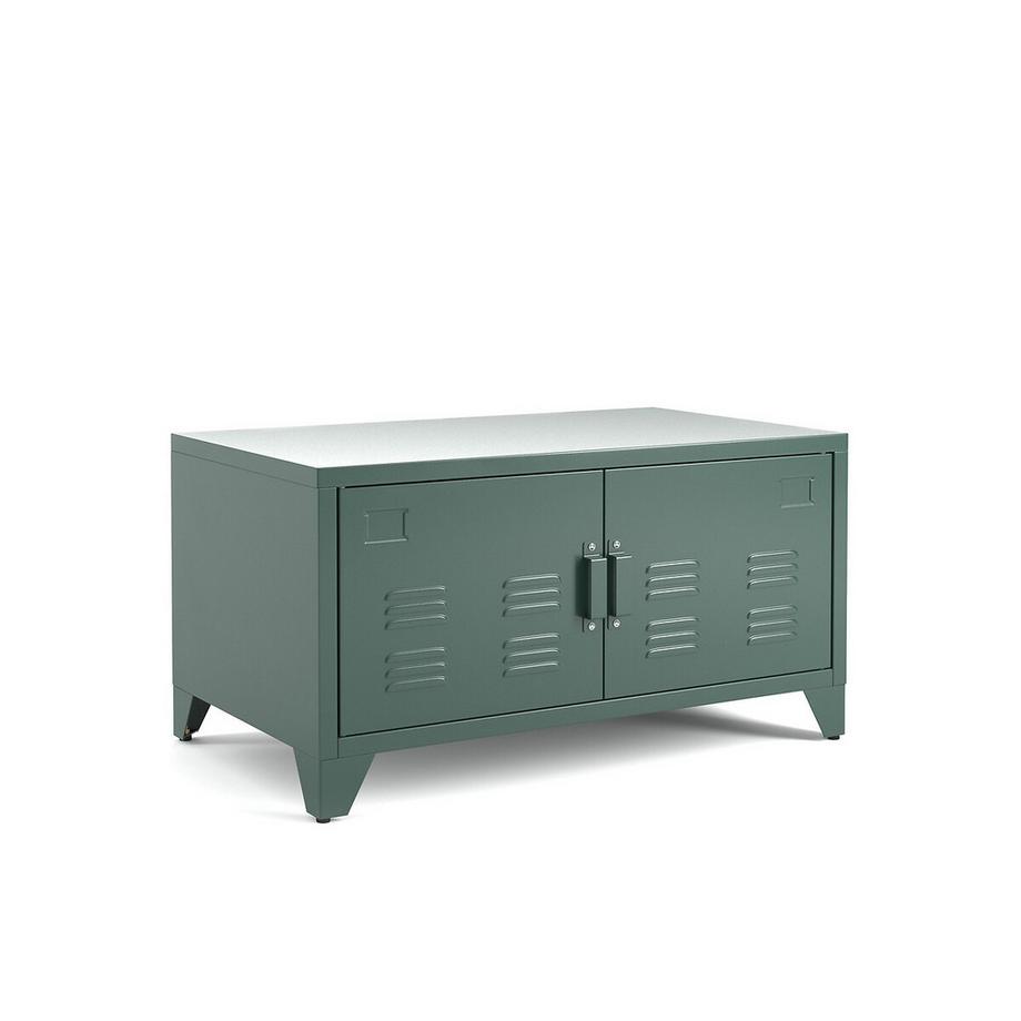 La Redoute Intérieurs Meuble bas 2 portes en métal acier  