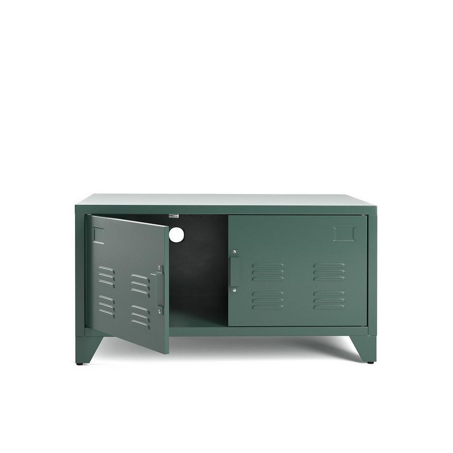 La Redoute Intérieurs Meuble bas 2 portes en métal acier  