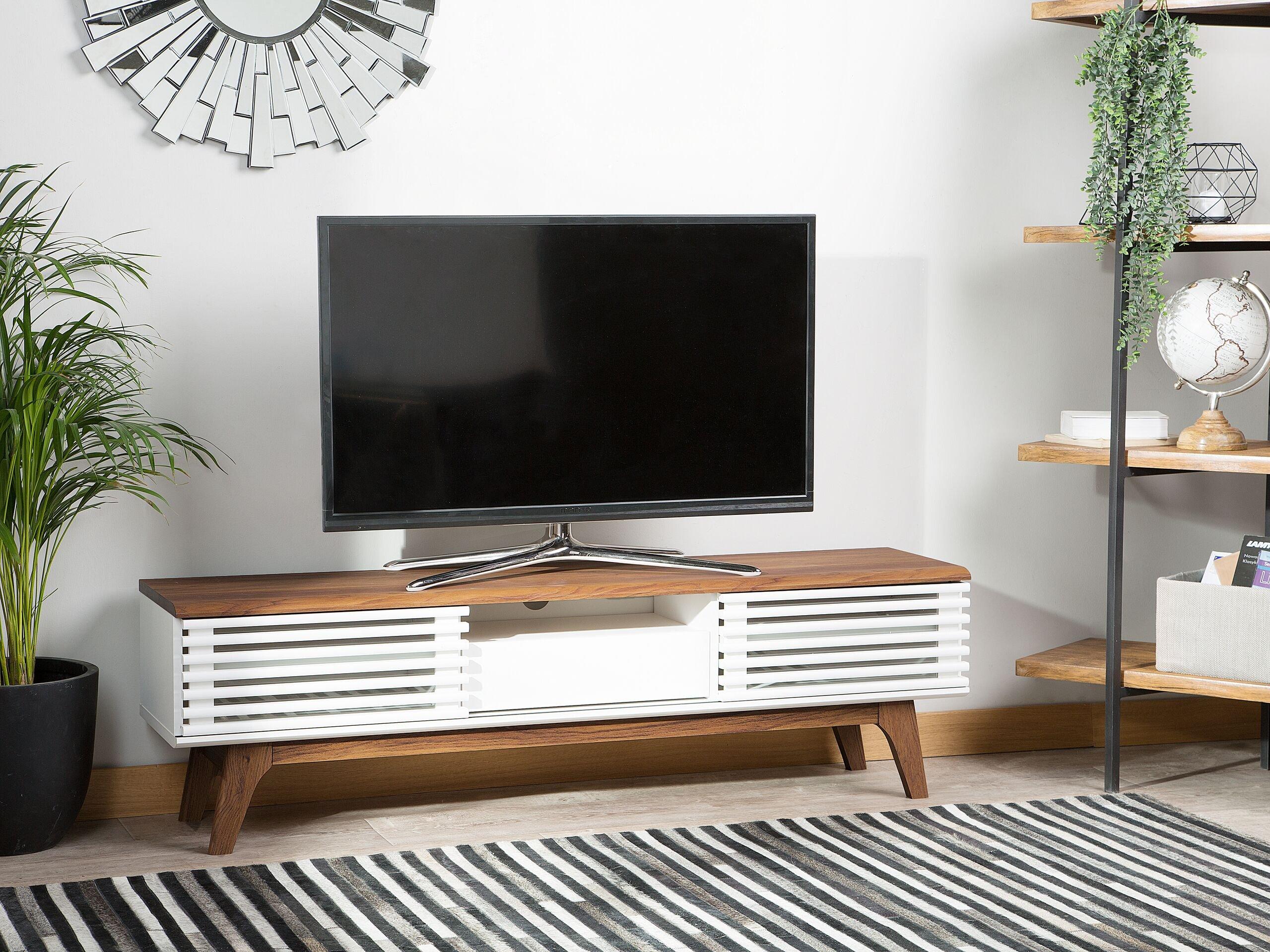 Beliani TV-Möbel aus Spanplatte Modern DETROIT  