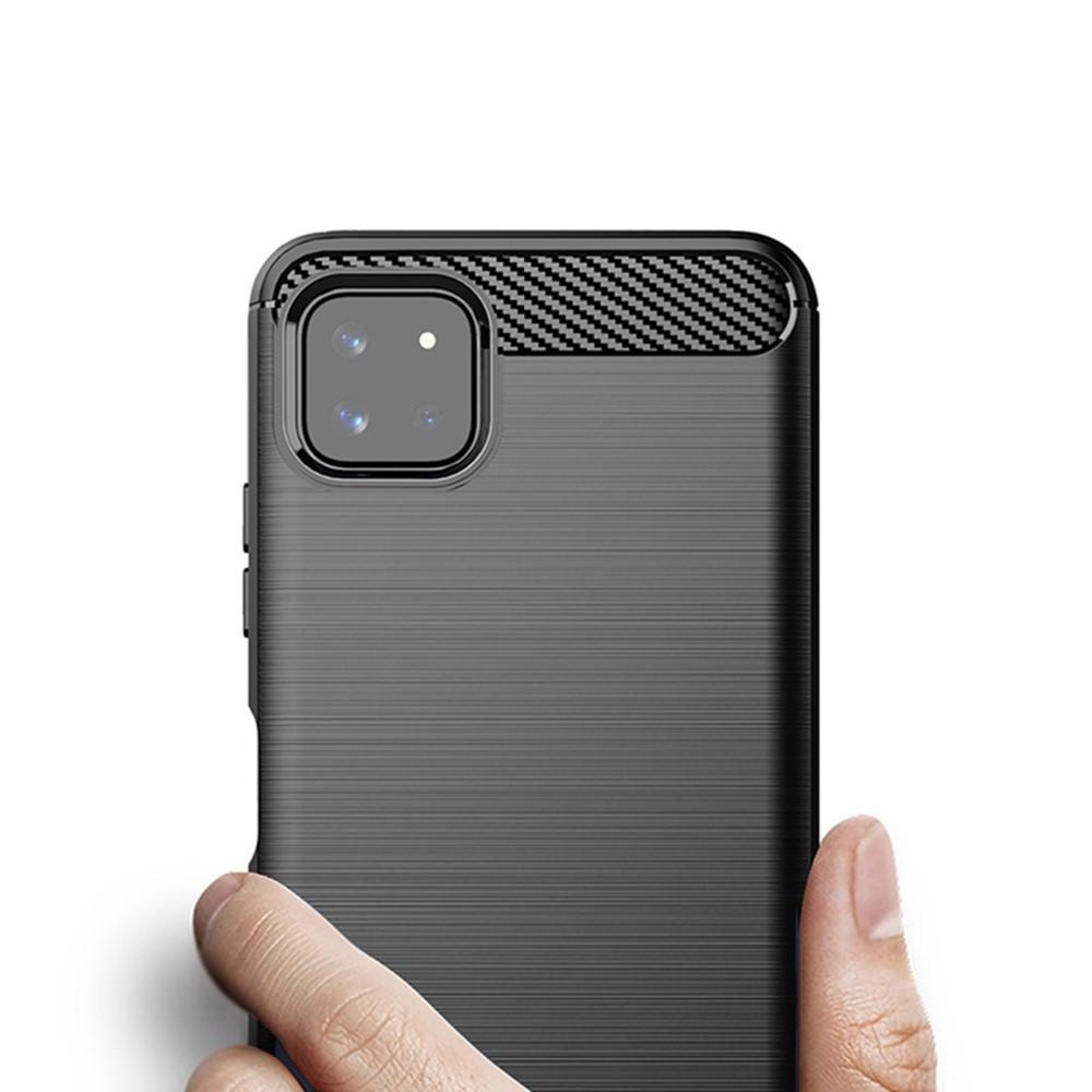 Cover-Discount  Galaxy A22 5G - Metall Carbon Look Hülle 