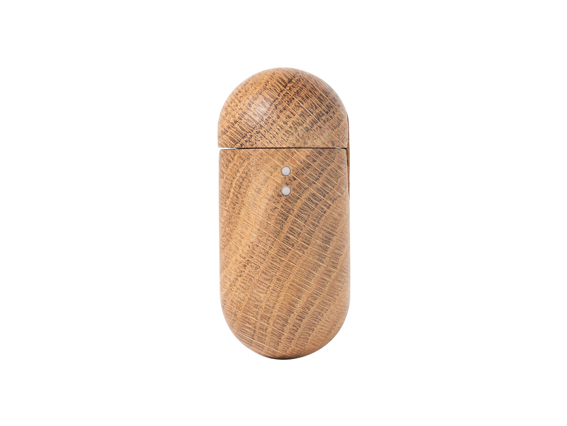 Oakywood  Custodia per AirPods - Custodia in legno per cuffie AirPods - Quercia / AirPods 1/2 - Legno di quercia 