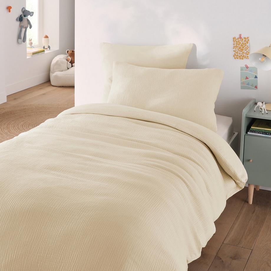 La Redoute Intérieurs Fodera per Cuscino Bambino Garza Cotone Lavato  