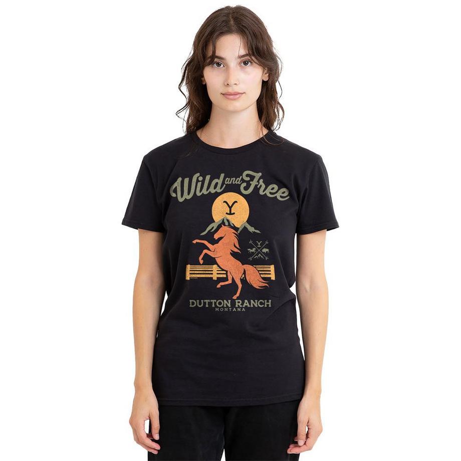 Yellowstone Maglietta Wild & Free  