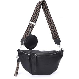 Only-bags.store 3-in-1 Umhängetasche Gürteltasche mit verstellbarem breitem Riemen  