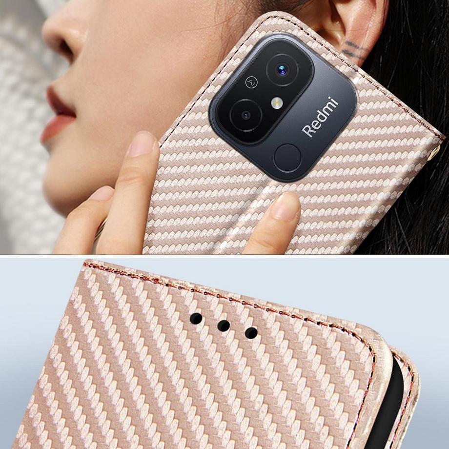 Avizar  Custodia effetto carbonio Redmi 12C 