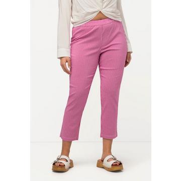 Pantalon 7/8 Sienna. Tissu bengaline hautement élastique. Imprimé à carreaux vichy.