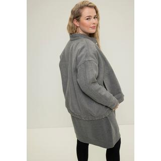 Studio Untold  Blouson, oversized, lainage, encolure style veste Teddy, ourlet élastique 