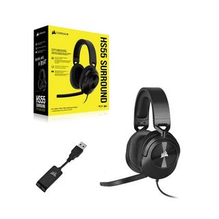 Corsair  HS55 SURROUND Kopfhörer Kabelgebunden Handgeführt Gaming Karbon 