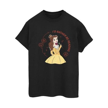 Disney  Tshirt BEAUTY AND THE BEAST I'D RATHER BE READING 