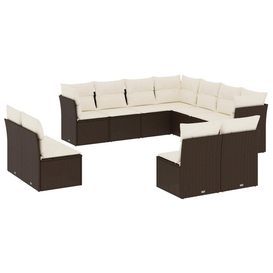 set divano da giardino Polirattan