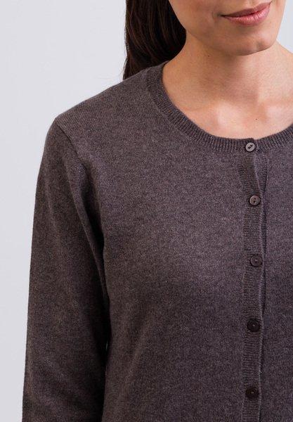 CASH-MERE.CH Kaschmir Rundhals Cardigan  