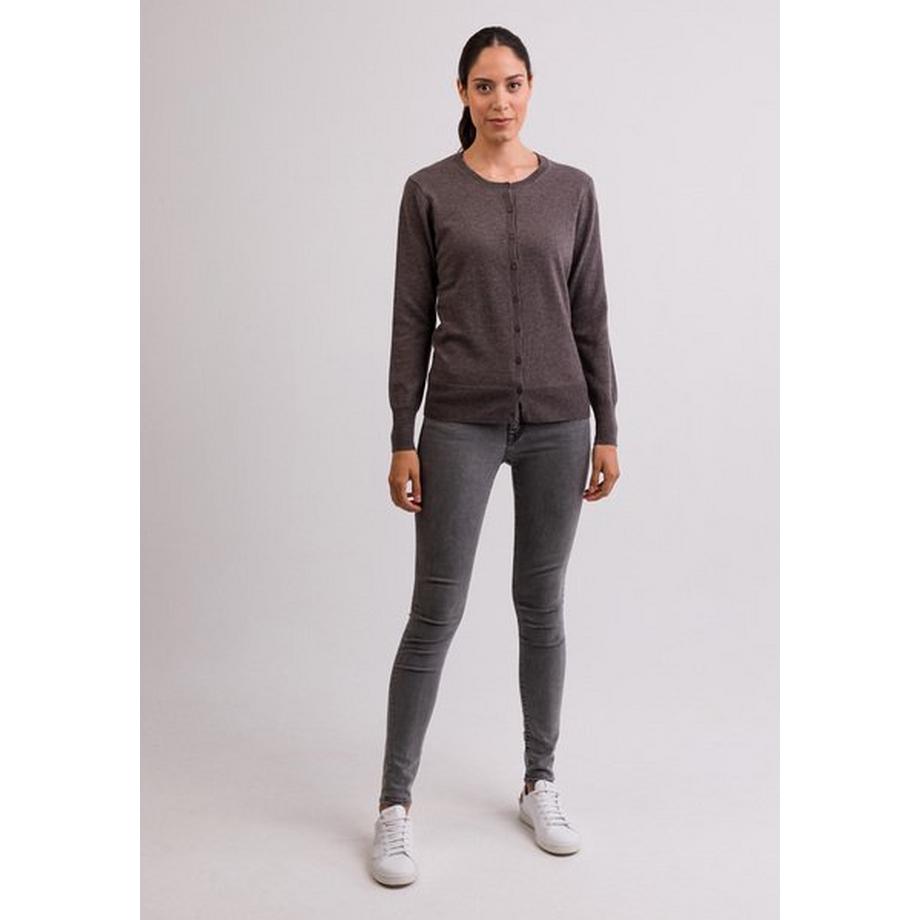 CASH-MERE.CH Cardigan Col Rond Cachemire  