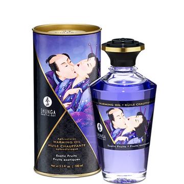 Shunga Aphrodisiac wärmendes ÖL Exotische Früchte 100 ml