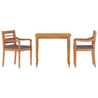 VidaXL set da pranzo da giardino Teak riciclato  