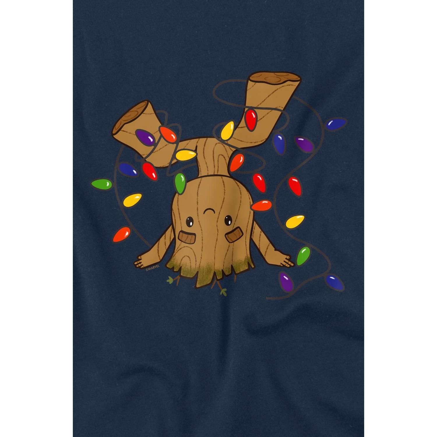 Guardians Of The Galaxy Weihnachts Groot Print T-Shirt  