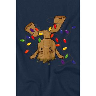 Guardians Of The Galaxy Weihnachts Groot Print T-Shirt  