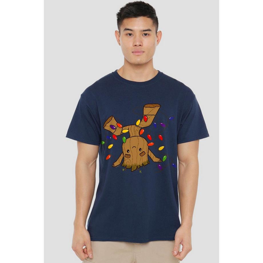 Guardians Of The Galaxy T-Shirt Stampa Groot Natalizia  