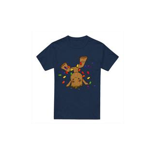 Guardians Of The Galaxy Weihnachts Groot Print T-Shirt  