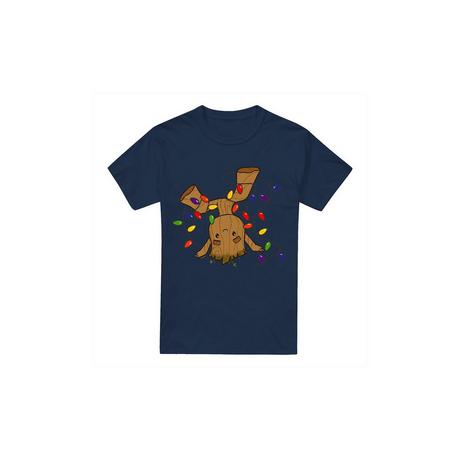 Guardians Of The Galaxy Weihnachts Groot Print T-Shirt  