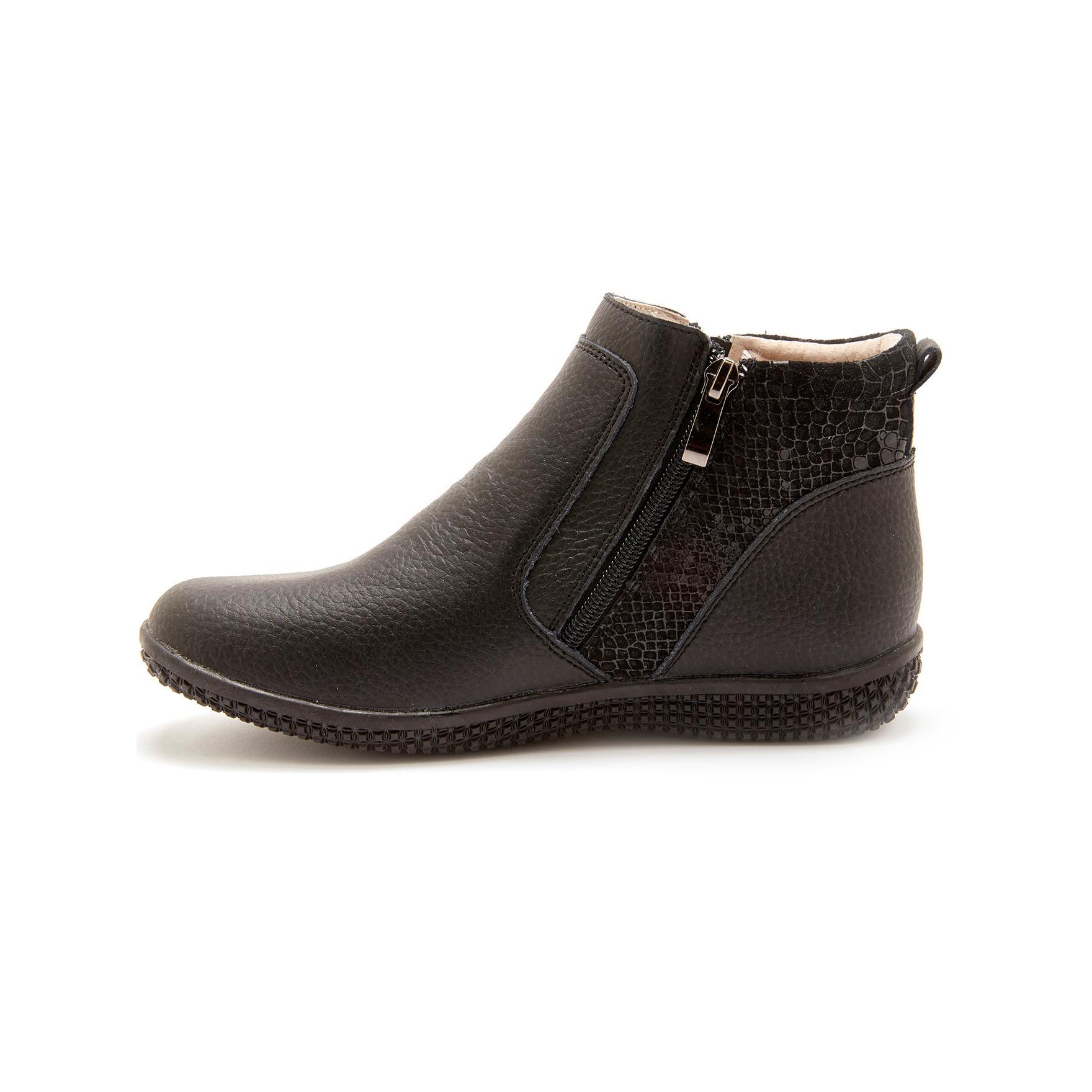 Pédiconfort  bottines double zip aérosemelle 