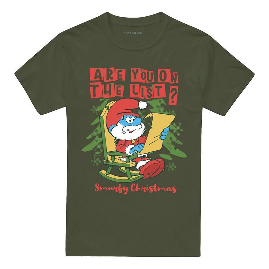 T-ShirtNoël Motif Grand Schtroumpf Are You On The List
